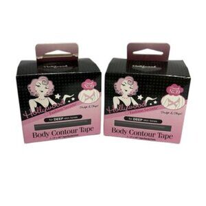 Hollywood Fashion Secrets Body Contour Tape for DEEP Skin Tones Lot Of 2